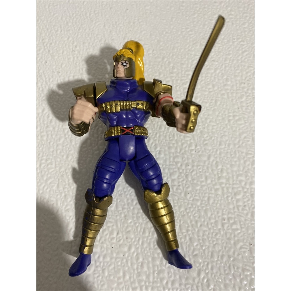 Toy Biz Shatterstar Action Figure Marvel X-Men 5" Purple Gold Good 1994 X-Force